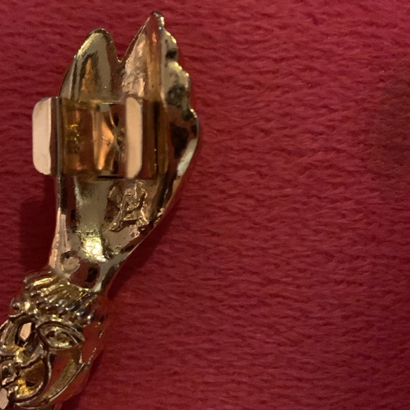 1970s DL Auld Clasping Hands Gold Tone Mesh Belt/Necklace ✨ - Picture 8 of 16